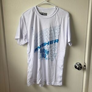 Bubble Run white t-shirt size adult medium